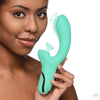 10X Minty Air-Stim Silicone Rabbit Vibrator