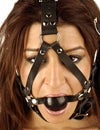 Leather Ball Gag Harness