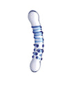 Blu Dual Ended Glass Dildo