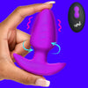 Rotating and Vibrating Silicone Butt Plug