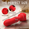 Load image into Gallery viewer, Rose Delight Silicone Thrusting Vibrator