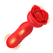 Load image into Gallery viewer, Rose Delight Silicone Thrusting Vibrator