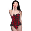 Scarlet Seduction Lace-up Corset and Thong