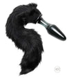 Midnight Fox Glass Butt Plug with Tail