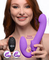 10X Remote Control Ergo-Fit Clit Pulse Inflatable and Vibrating Strapless Strap-on