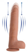 Thrusting & Vibrating Remote Control Silicone Dildo